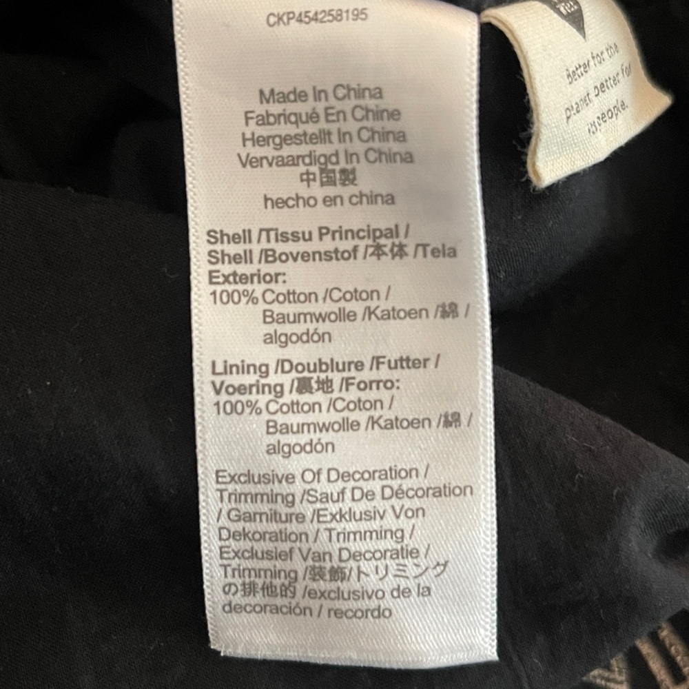 Madewell Eyelet Mini Dress Black Embroidered Puff Sleeve Cotton Size S - Picture 6 of 7